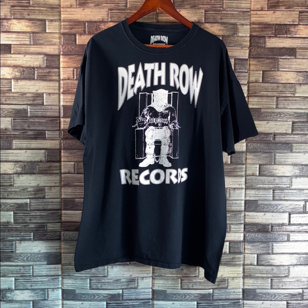 Pre Owned Men’s Black Death Row Records T-Shirt 2XL